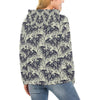 Cobweb Halloween Bat Pattern Print Women Pullover Hoodie-grizzshop