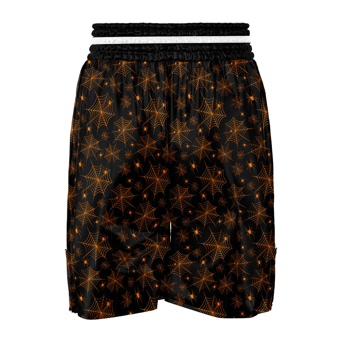 Cobweb Halloween Print Pattern Boxing Shorts-grizzshop