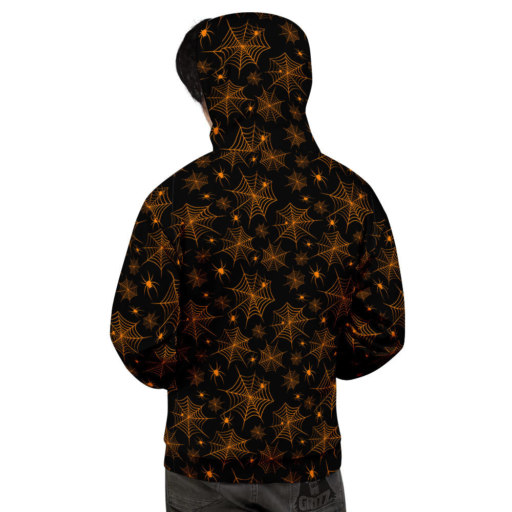 Cobweb Halloween Print Pattern Men's Hoodie-grizzshop