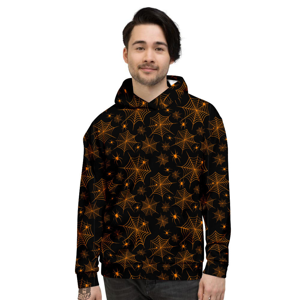 Cobweb Halloween Print Pattern Men's Hoodie-grizzshop