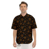 Cobweb Halloween Print Pattern Men's Short Sleeve Shirts-grizzshop