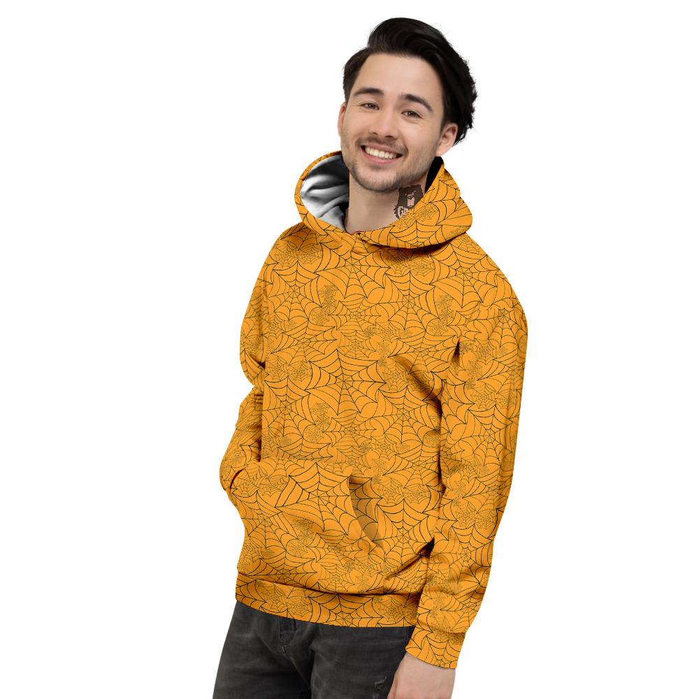 Cobweb Horror Print Men's Hoodie-grizzshop