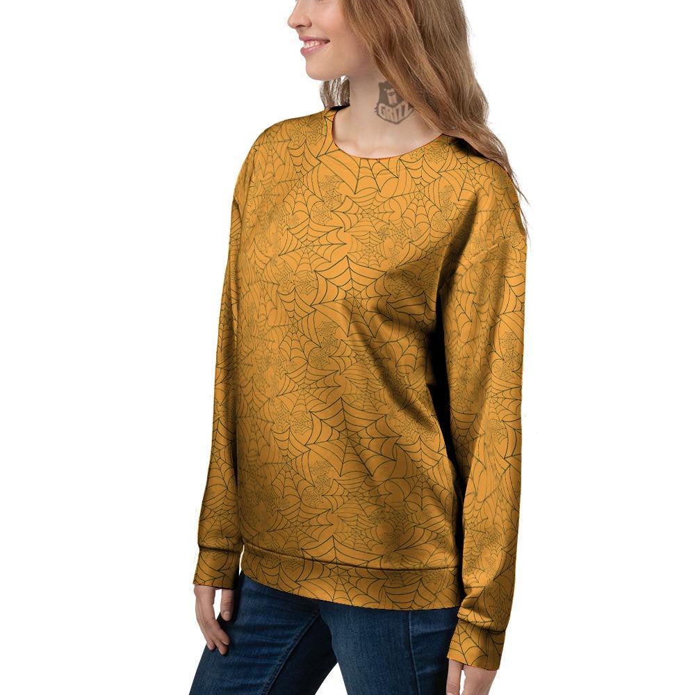Cobweb Horror Print Women's Sweatshirt-grizzshop