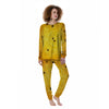 Cobweb Yellow Print Women's Pajamas-grizzshop