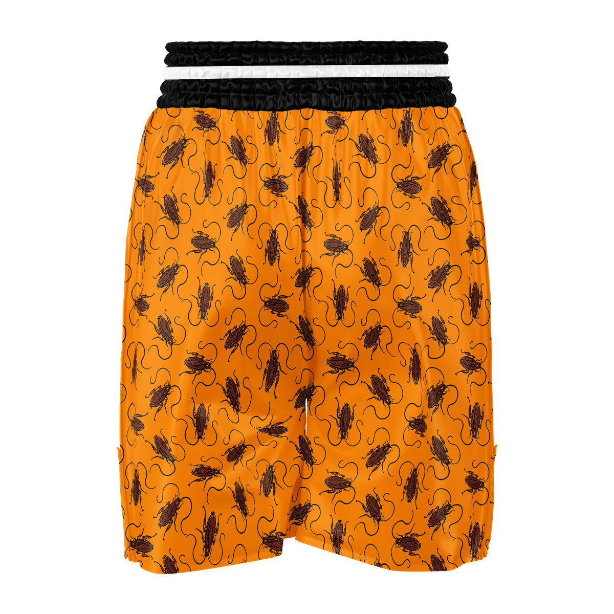 Cockroach Orange Print Pattern Boxing Shorts-grizzshop