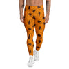 Cockroach Orange Print Pattern Men's Leggings-grizzshop