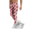 Cockroach Pink Print Pattern Men's Leggings-grizzshop