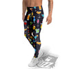 Cocktail Exotic Print Pattern Men's Leggings-grizzshop