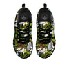 Coconut And Vanilla Flower Print Pattern Black Sneaker-grizzshop