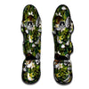 Coconut And Vanilla Flower Print Pattern Muay Thai Shin Guards-grizzshop