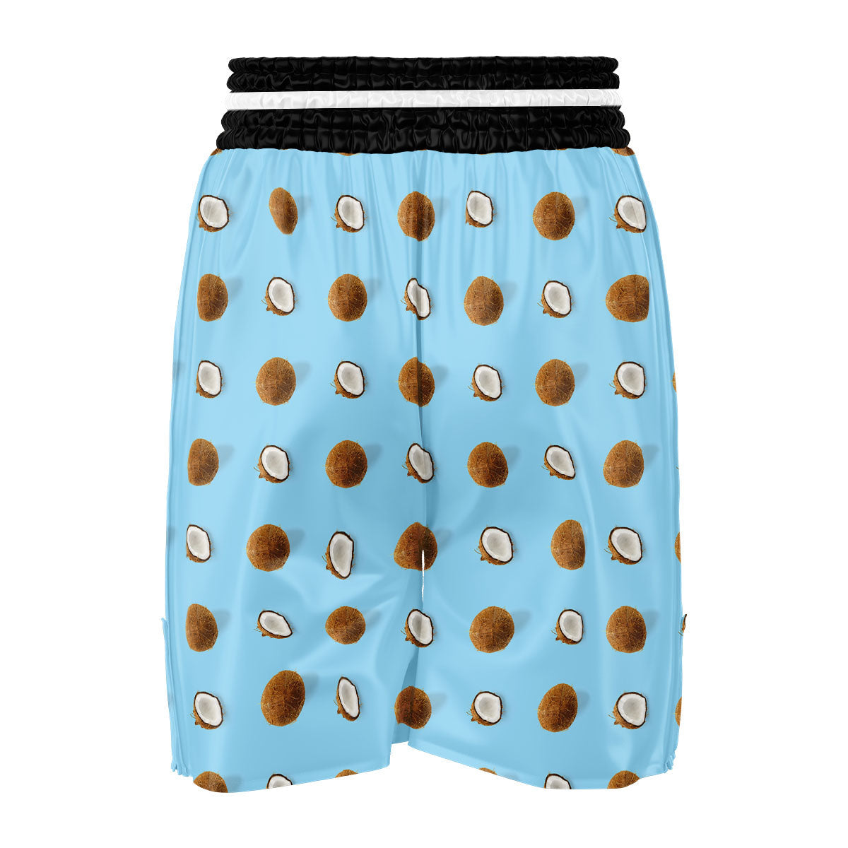 Coconut Blue Summer Print Pattern Boxing Shorts-grizzshop