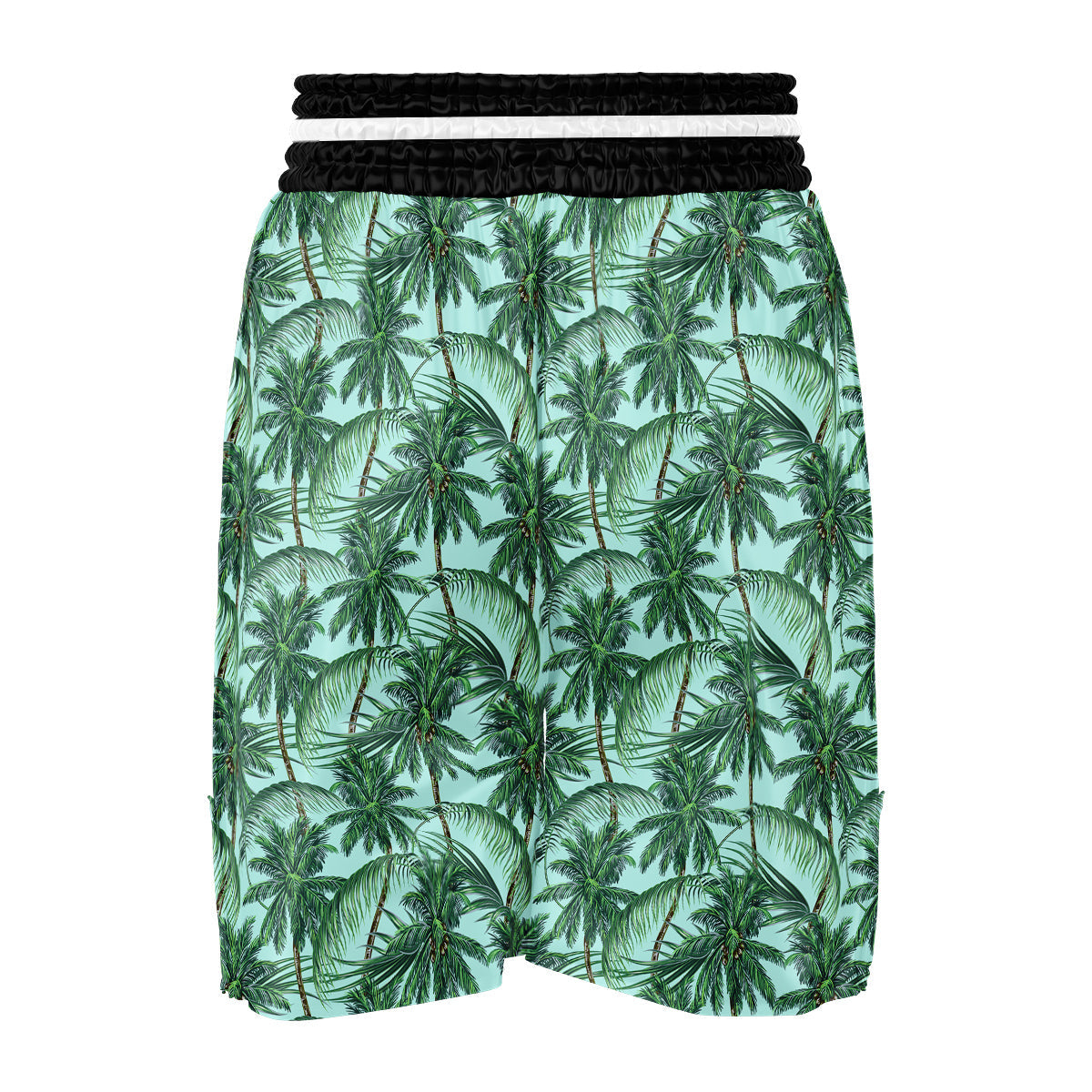 Coconut Leaf Print Boxing Shorts-grizzshop