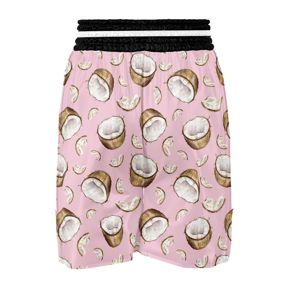 Coconut Pink Print Pattern Boxing Shorts-grizzshop