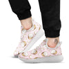 Coconut Pink Print Pattern White Athletic Shoes-grizzshop