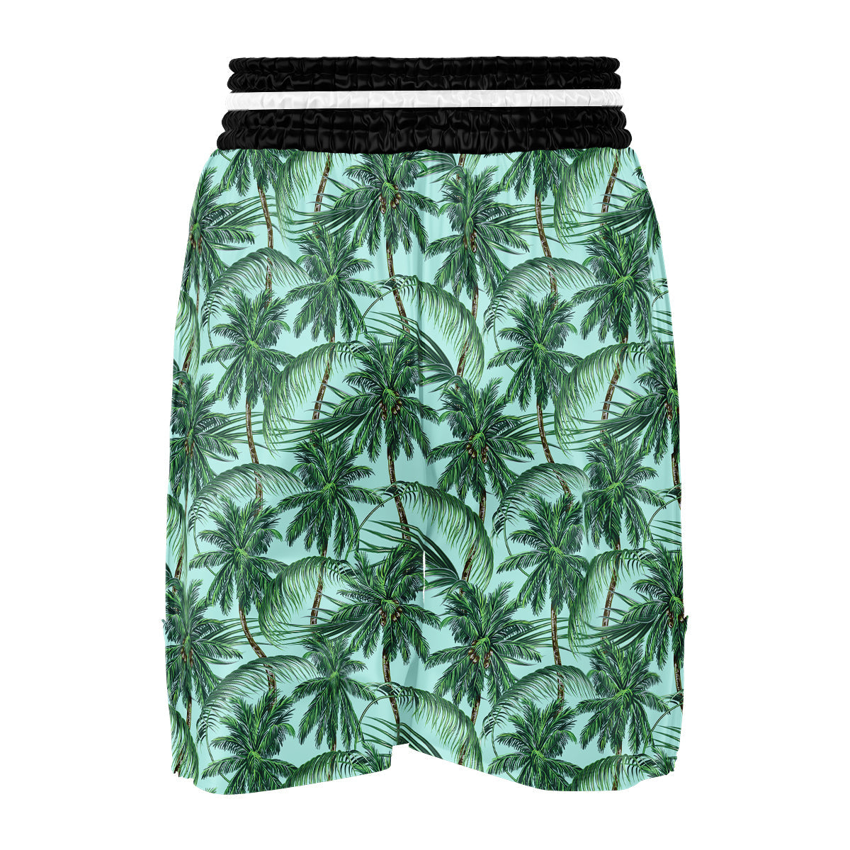Coconut Tree Vintage Print Pattern Boxing Shorts-grizzshop