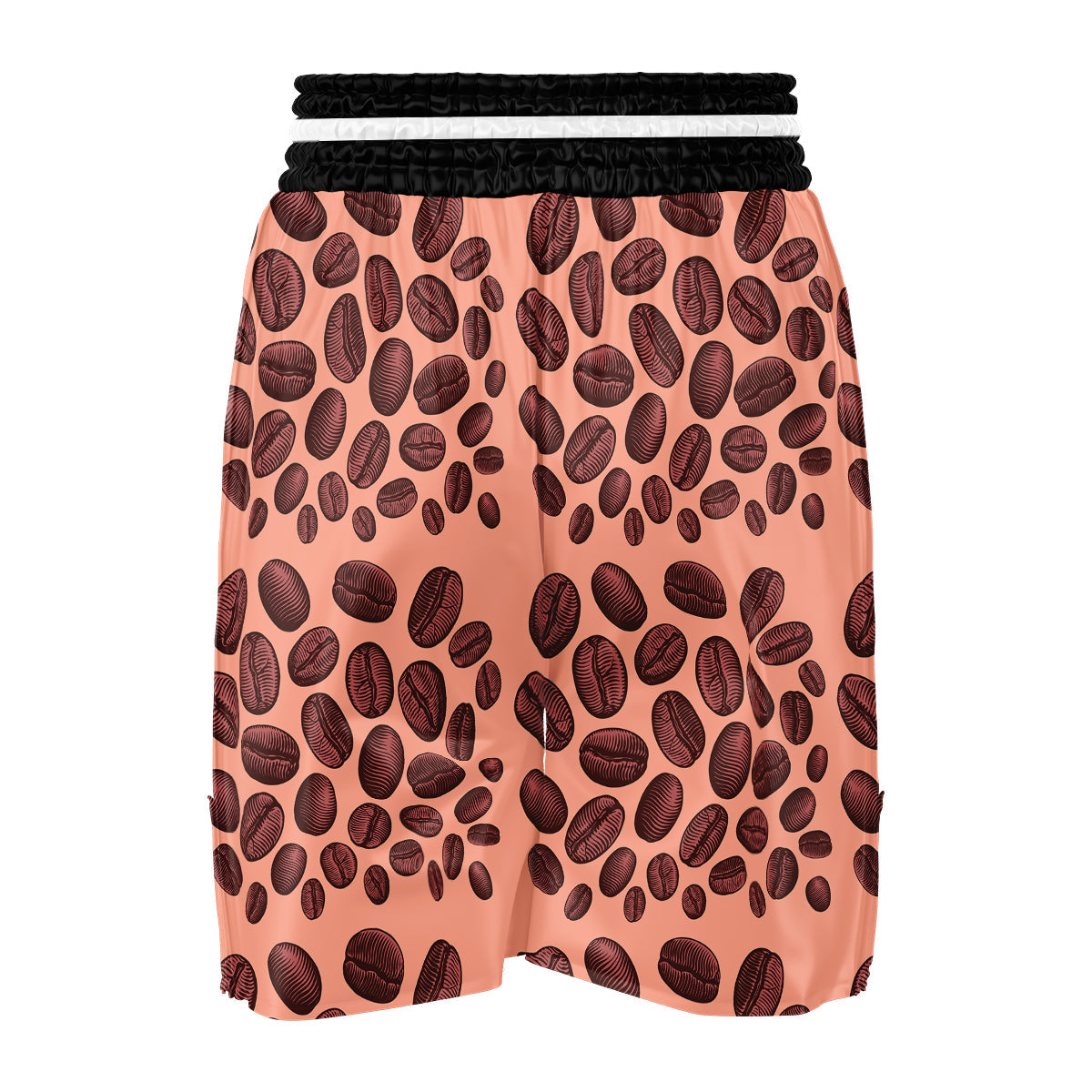 Coffee Bean Vintage Print Pattern Boxing Shorts-grizzshop