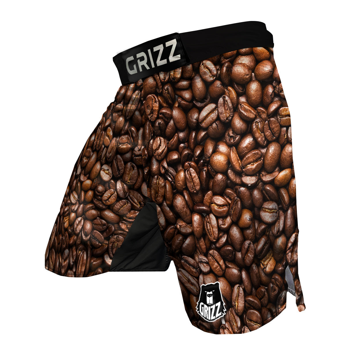 Coffee Beans Print MMA Shorts-grizzshop