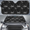 Coffee Black Pattern Print Car Sun Shade-grizzshop