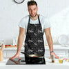 Coffee Black Pattern Print Men's Apron-grizzshop