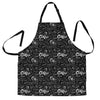 Coffee Black Pattern Print Men's Apron-grizzshop