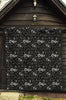 Coffee Black Pattern Print Quilt-grizzshop