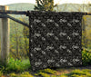 Coffee Black Pattern Print Quilt-grizzshop