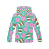 Coffee Donut Pattern Print Men Pullover Hoodie-grizzshop