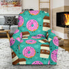 Coffee Donut Pattern Print Recliner Cover-grizzshop