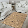 Coffee Pattern Print Floor Mat-grizzshop