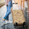 Coffee Pattern Print Luggage Cover Protector-grizzshop