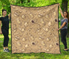 Coffee Pattern Print Quilt-grizzshop