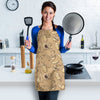 Coffee Pattern Print Women's Apron-grizzshop