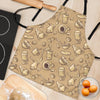 Coffee Pattern Print Women's Apron-grizzshop