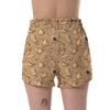 Coffee Pattern Print Women's Shorts-grizzshop