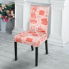 Coffee Pink Pattern Print Chair Cover-grizzshop