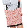 Coffee Pink Pattern Print Crossbody bags-grizzshop