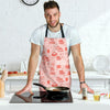 Coffee Pink Pattern Print Men's Apron-grizzshop