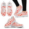 Coffee Pink Pattern Print Sneaker Shoes For Men Women-grizzshop