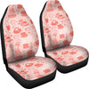 Coffee Pink Pattern Print Universal Fit Car Seat Covers-grizzshop