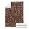 Coffee Print Pattern Blanket-grizzshop