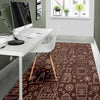 Coffee Print Pattern Floor Mat-grizzshop