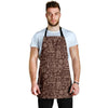 Coffee Print Pattern Men's Apron-grizzshop