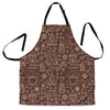 Coffee Print Pattern Men's Apron-grizzshop