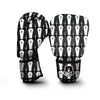 Coffin And Skeleton Print Pattern Boxing Gloves-grizzshop