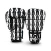 Coffin And Skeleton Print Pattern Boxing Gloves-grizzshop