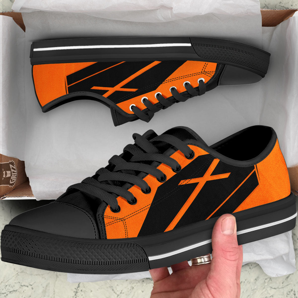 Coffin Halloween Vampire Print Black Low Top Shoes-grizzshop