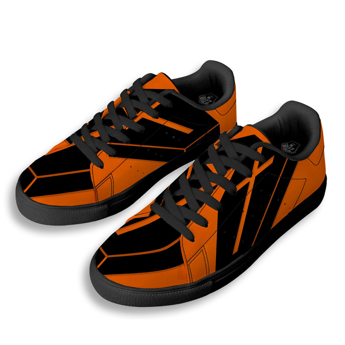 Coffin Halloween Vampire Print Black Low Top Sneakers-grizzshop