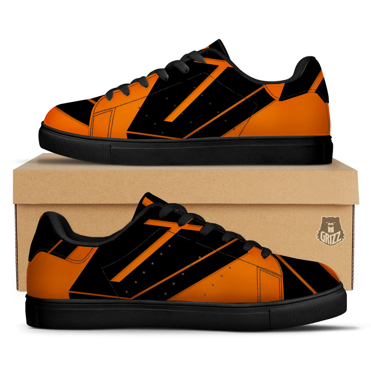 Coffin Halloween Vampire Print Black Low Top Sneakers-grizzshop