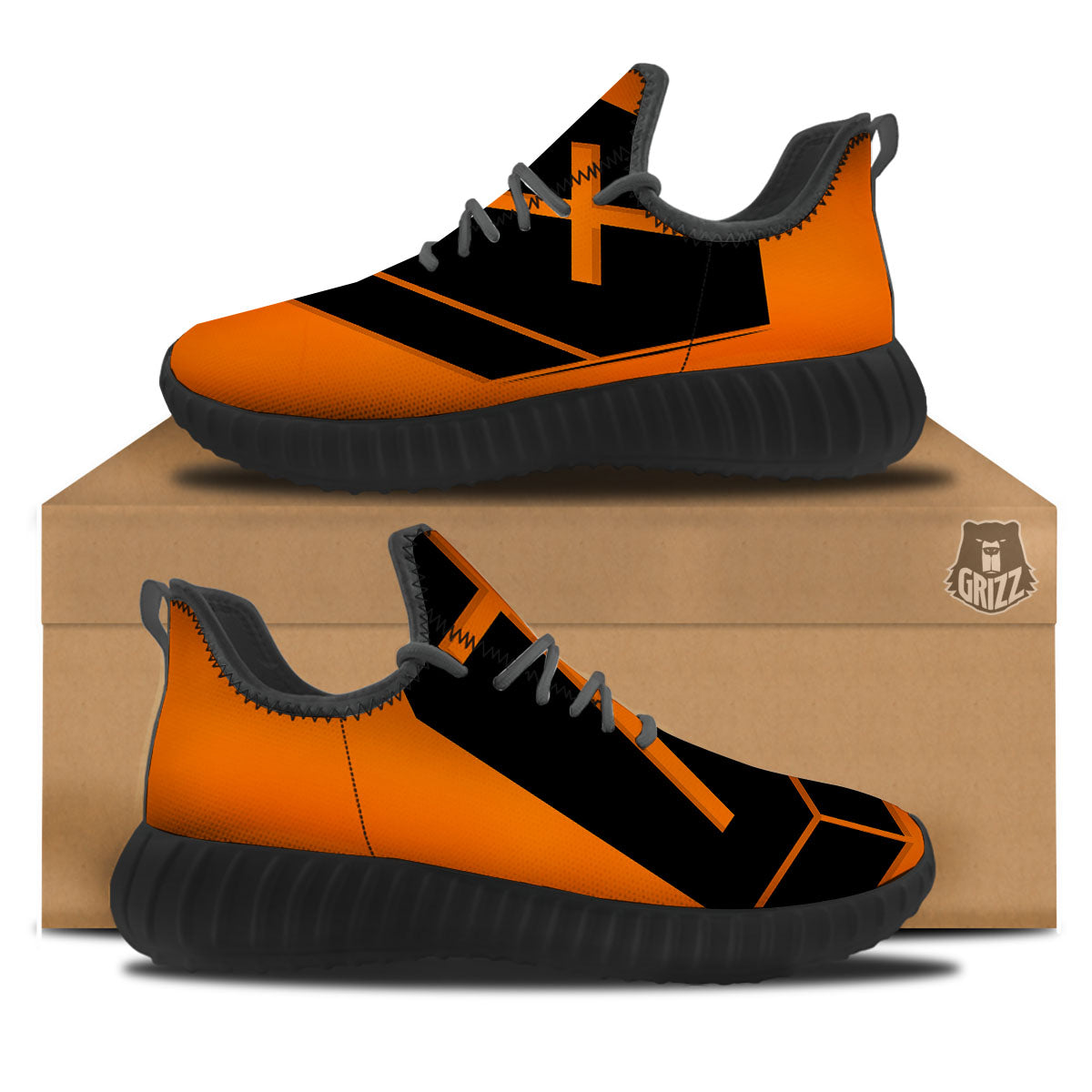 Coffin Halloween Vampire Print Black Walking Shoes-grizzshop