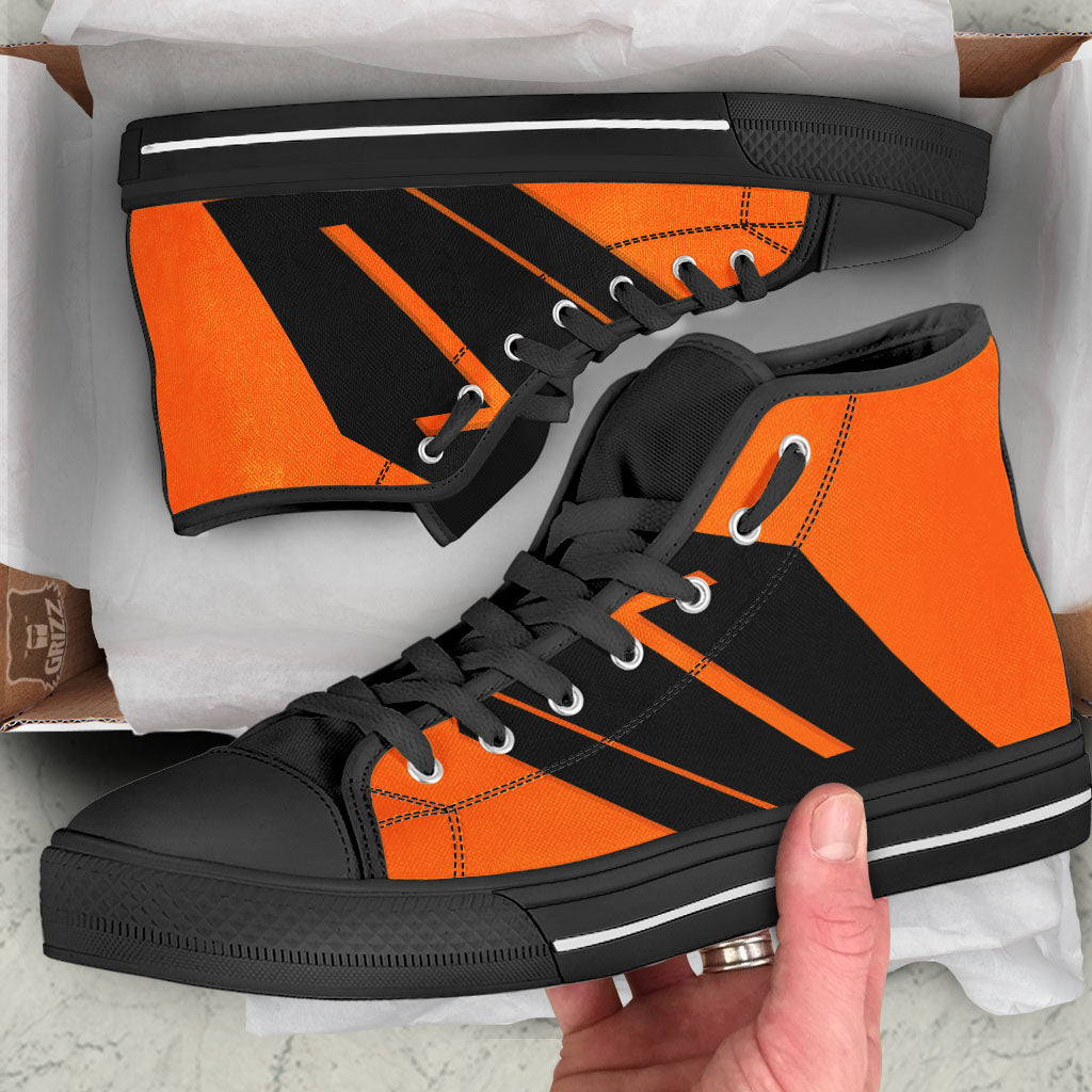 Coffin Halloween Vampire Print High Top Shoes-grizzshop